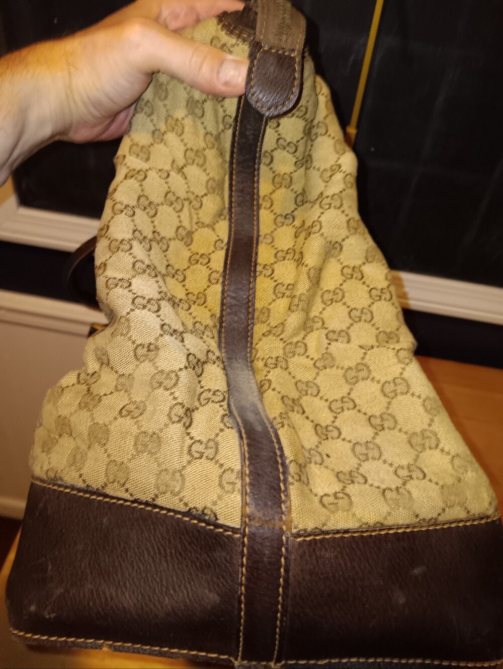 Gucci GG Rare Vintage Monogram Canvas & Leather Travel Bag - Picture 3 of 9